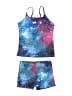 Unbranded Stars Blue Two Piece Swimsuit Size 13 - 14 - photo 1