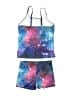 Unbranded Stars Blue Two Piece Swimsuit Size 13 - 14 - photo 2
