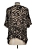 Seventh Avenue 100% Polyester Brown Black Kimono Size L - photo 2