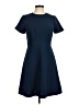 Ann Taylor Solid Blue Casual Dress Size 6 (petite) - photo 1
