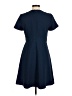 Ann Taylor Solid Blue Casual Dress Size 6 (petite) - photo 2