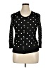 Talbots Polka Dots Black Cardigan Size XL - photo 1