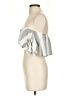 Lulus Silver Sleeveless Blouse Size XS - photo 5