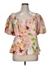 Torrid Pink Short Sleeve Blouse Size 1X Plus (1) - photo 1