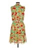 CAbi 100% Polyester Tropical Orange Cocktail Dress Size M - photo 2