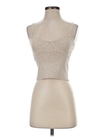 Madewell Corset-Detail Crop Sweater Tank (view 1)