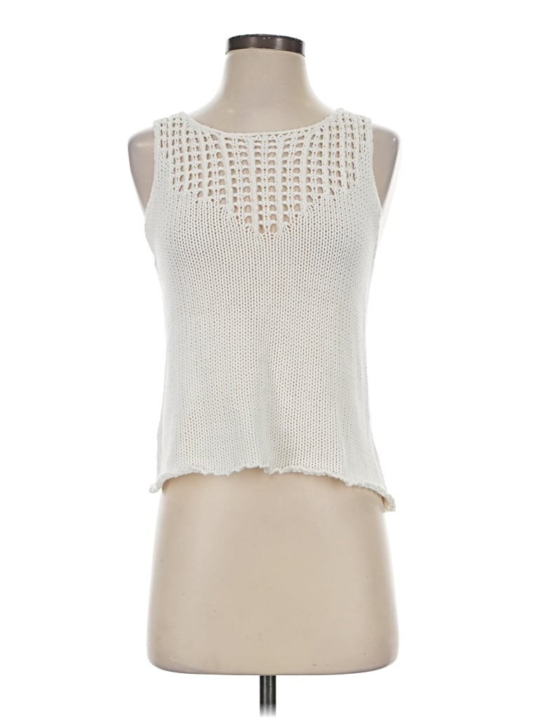 Pre-owned Sage The Label Sweater Vest In Ivory