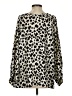 Cleobella Animal Print Ivory Long Sleeve Blouse Size XS - photo 2