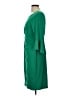 Connected Apparel Solid Green Cocktail Dress Size 10 (petite) - photo 5