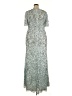 Mac Duggal 100% Polyester Silver Cocktail Dress Size 18 - photo 2