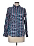Talbots Outlet Print Blue Long Sleeve Blouse Size M (petite) - photo 1