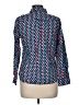 Talbots Outlet Print Blue Long Sleeve Blouse Size M (petite) - photo 2