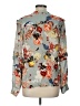 Vineet Bahl 100% Polyester Floral Gray Long Sleeve Blouse Size L - photo 2