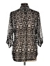 Xtaren 100% Polyester Black 3/4 Sleeve Blouse Size L - photo 2