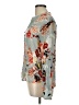 Vineet Bahl 100% Polyester Floral Gray Long Sleeve Blouse Size L - photo 5
