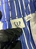 Gap 100% Cotton Stripes Blue Casual Pants Size L (tall) - photo 7