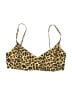 Summersalt Animal Print Gold Swimsuit Top Size 4 - photo 1