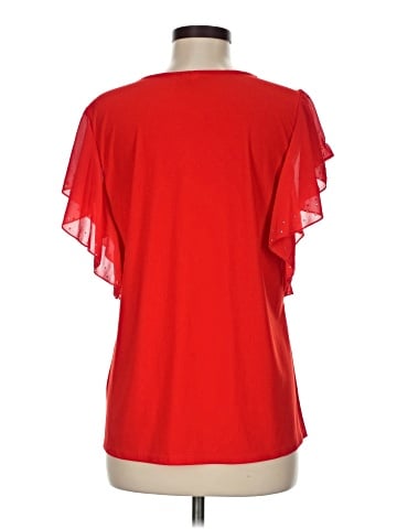 NY Collection Short Sleeve Blouse (view 2)