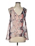 Aqua 100% Polyester Pink Sleeveless Blouse Size L - photo 1