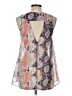 Aqua 100% Polyester Pink Sleeveless Blouse Size L - photo 2