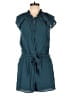 Ann Taylor LOFT Solid Teal Romper Size L (petite) - photo 1