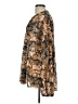 Free People Animal Print Gold Long Sleeve Blouse Size L - photo 5