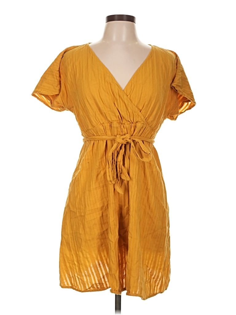 Pre-owned Shein Casual Dress In Yellow