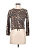 Nordstrom 100% Polyester Brown 3/4 Sleeve Top Size M - photo 1