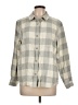 L.L.Bean 100% Cotton Checkered-gingham Gray Long Sleeve Button-Down Shirt Size L - photo 1
