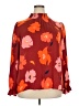 Tucker Floral Burgundy Blouse Size 4X (estimated) - photo 1