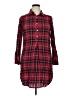 Max Studio Plaid Burgundy Casual Dress Size XL - photo 1