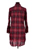 Max Studio Plaid Burgundy Casual Dress Size XL - photo 2