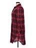 Max Studio Plaid Burgundy Casual Dress Size XL - photo 5