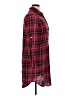 Max Studio Plaid Burgundy Casual Dress Size XL - photo 4