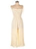 Allie Rose Solid Ivory Jumpsuit Size M - photo 1