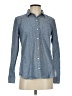 Gap 100% Cotton Tweed Blue Long Sleeve Button-Down Shirt Size S - photo 1