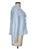 Modern Works Stripes Blue Long Sleeve Blouse Size XS - photo 4