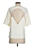 Anthropologie 100% Polyester Ivory Short Sleeve Blouse Size S - photo 2