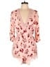 Divided by H&M 100% Viscose Floral Pink Romper Size 8 - photo 1