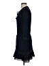 Veronica Beard 100% Silk Solid Blue Black Casual Dress Size 0 - photo 5