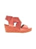 Eileen Fisher 100% Leather Red Burgundy Wedges Size 8 - photo 1