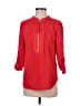 Trina Turk 100% Polyester Red 3/4 Sleeve Blouse Size S - photo 1