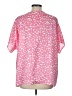 Entro 100% Polyester Pink Short Sleeve Blouse Size L - photo 2
