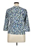 Ruby Rd. Blue 3/4 Sleeve Blouse Size XL - photo 2