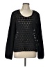 Manoukian Black Long Sleeve Blouse Size L - photo 1