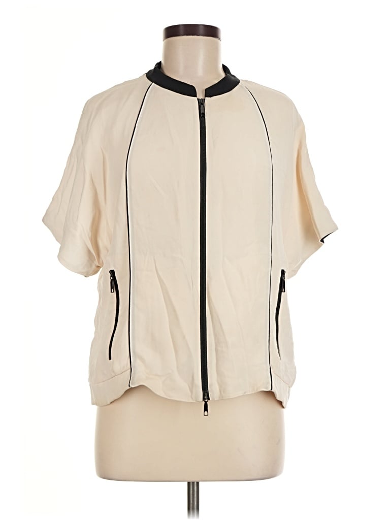 Pre-owned Lafayette 148 Poncho In Ivory