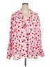ASOS 100% Modal Graphic Pink Long Sleeve Blouse Size 26 - photo 1