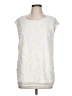 Colour Works Ivory Sleeveless Blouse Size L - photo 1