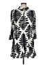 Allison 100% Cotton Print Silver Casual Dress Size L - photo 1