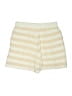 Unbranded 100% Viscose Stripes Ivory Shorts Size M - photo 2